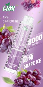 LIMI 8000口發光大容量拋棄式一次性電子煙（可充電）🔥台灣現貨🔥：圖片 3