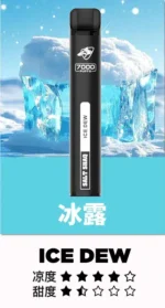 鯊克7000口 拋棄式電子煙｜Salt Shaq 7000 Puffs一次性煙桿 經典回歸 正品保固 小黑條：圖片 4